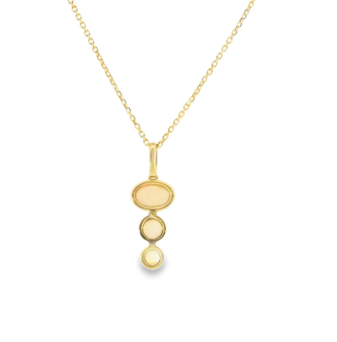 Opal Trio Necklace - Image 3